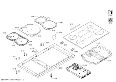 Door & Housing, hotplates (0101-0199)