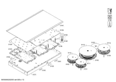 Screws, hotplates (0101-0199)