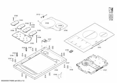 hotplates, doors & housing (0104-0199)