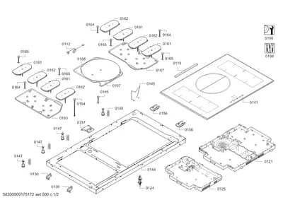 Door & Housing, hotplates (0107-0199)