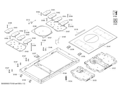 Door & Housing, hotplates (0107-0199)