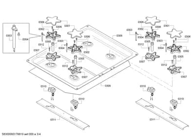 Screws, othergasparts (0301-0312)