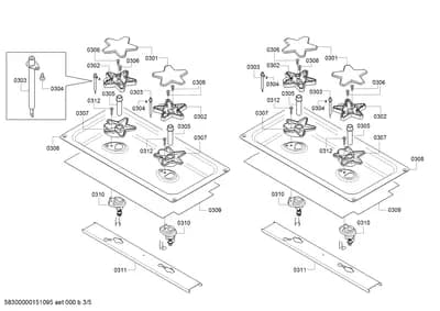 Screws, othergasparts (0301-0312)