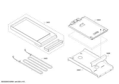 shelves trays, heatingparts (0401-0451)