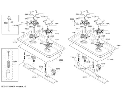 Screws, othergasparts (0301-0313)