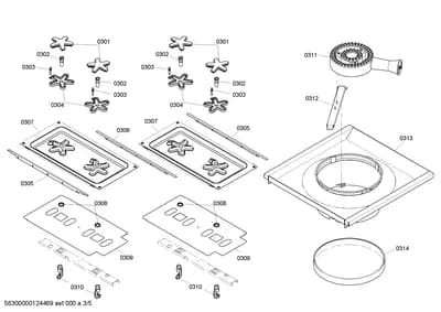 othergasparts, burnercaps rings (0301-0314)