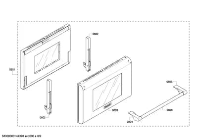 Door & Housing, Hinges (0801-0806)