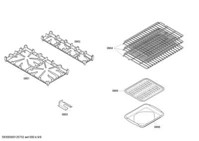 shelves trays, Screws (0901-0951)
