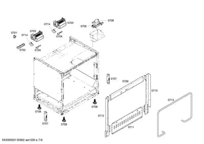 shelves trays, Fan Parts (0701-0751)
