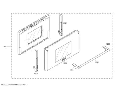 Door & Housing, Hinges (1201-1206)