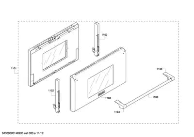 Door & Housing, Hinges (1101-1106)