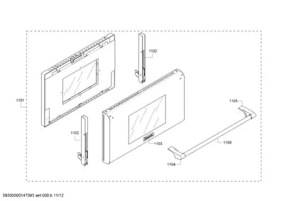 Door & Housing, Hinges (1101-1106)