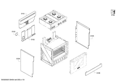 Door & Housing, shelves trays (0101-0199)