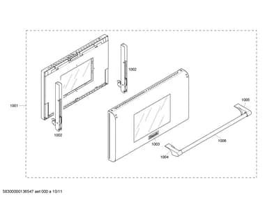 Door & Housing, Hinges (1001-1006)