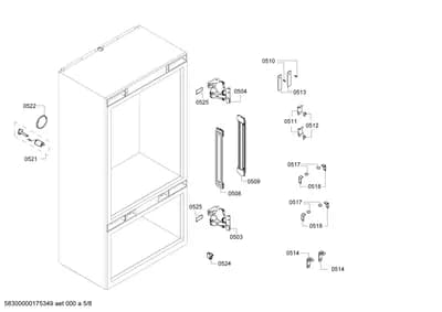 Door & Housing, Screws (0503-0525)
