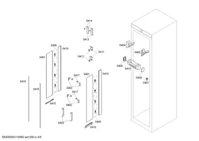 Door & Housing, Flaps & Holders (0401-0419)