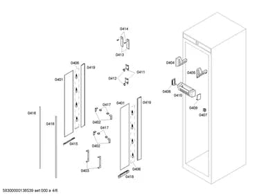 Door & Housing, Flaps & Holders (0401-0419)