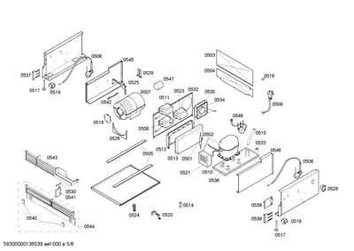 Door & Housing, shelves trays (0501-0549)