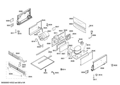 Door & Housing, shelves trays (0501-0549)