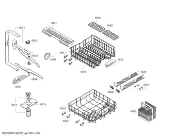 Baskets & Wheels, Spray Arms (0601-8301)