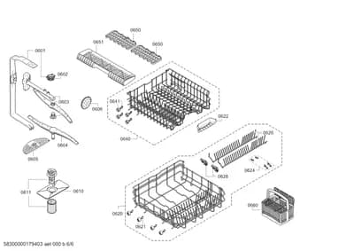 Baskets & Wheels, Spray Arms (0601-8302)