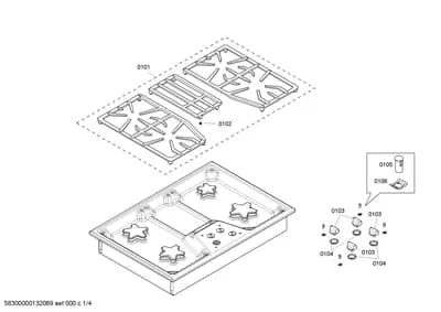 shelves trays, Handles & Knobs (0101-0199)