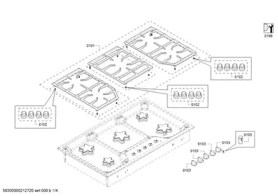 shelves trays, Door & Housing (0101-0199)