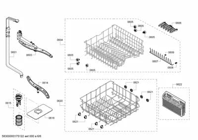 Baskets & Wheels, Spray Arms (0601-0622)