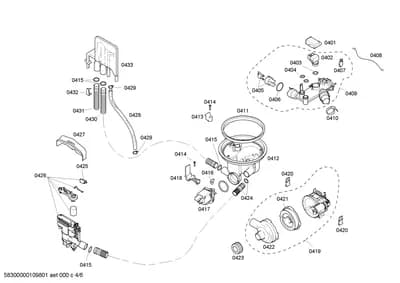 Hoses, heatingparts (0401-0433)