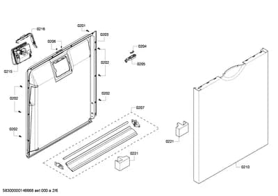 Screws, Door & Housing (0201-0221)