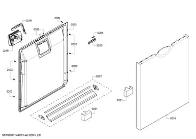 Screws, Door & Housing (0201-0221)