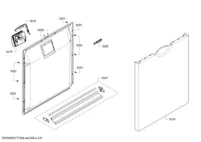 Screws, Door & Housing (0201-0216)