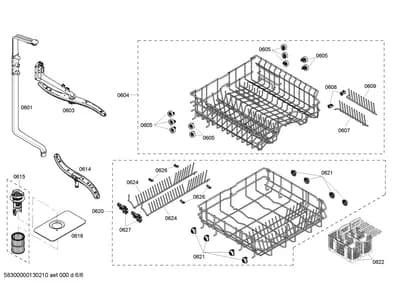 Baskets & Wheels, Spray Arms (0601-0627)