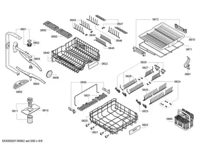Baskets & Wheels, Spray Arms (0601-8102)