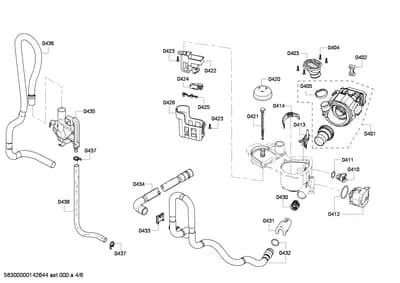 Door & Housing, Hoses (0401-0438)