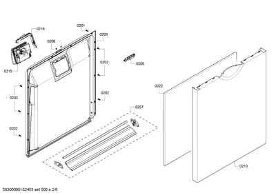 Screws, Door & Housing (0201-0222)