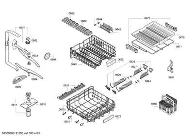 Baskets & Wheels, Spray Arms (0601-8301)