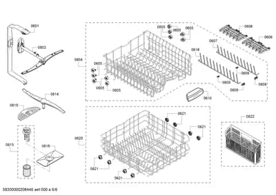Baskets & Wheels, Spray Arms (0601-0622)