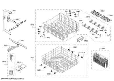 Baskets & Wheels, Spray Arms (0601-8310)