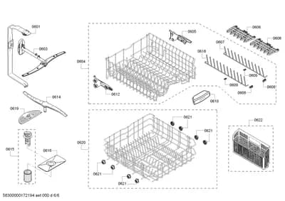 Baskets & Wheels, Spray Arms (0601-0622)