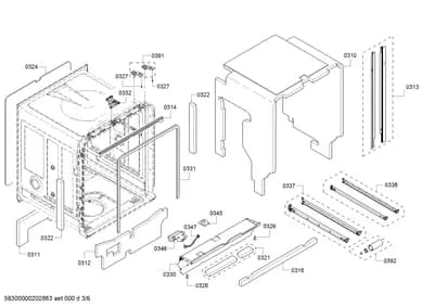 Screws, Rails (0310-8310)