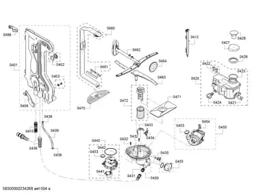 Door & Housing, Hoses (0401-0486)