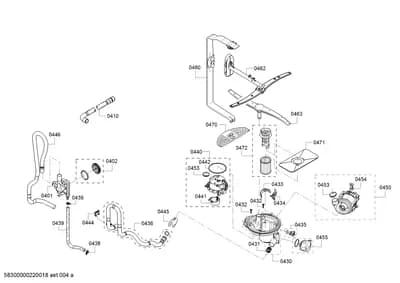 Door & Housing, Hoses (0401-8110)