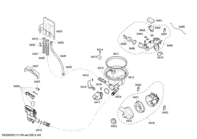Hoses, heatingparts (0401-0433)