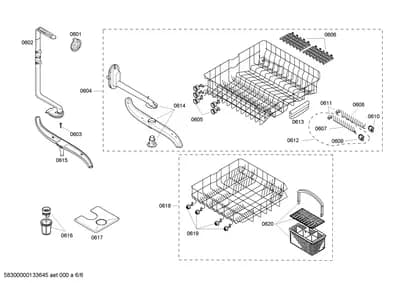 Baskets & Wheels, Spray Arms (0601-0620)