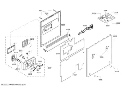 Seals & Gaskets, doors & housing (0201-0223)