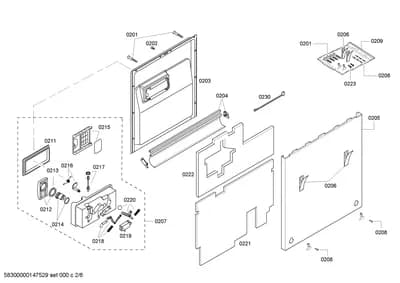 Seals & Gaskets, doors & housing (0201-0230)