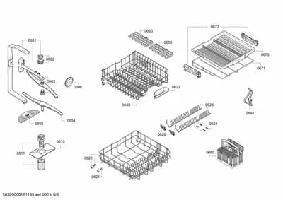 Baskets & Wheels, Spray Arms (0601-8301)