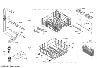 Baskets & Wheels, Spray Arms (0601-8110)