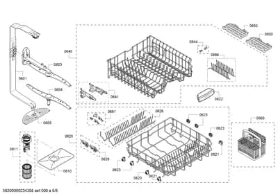 Baskets & Wheels, Spray Arms (0601-8110)